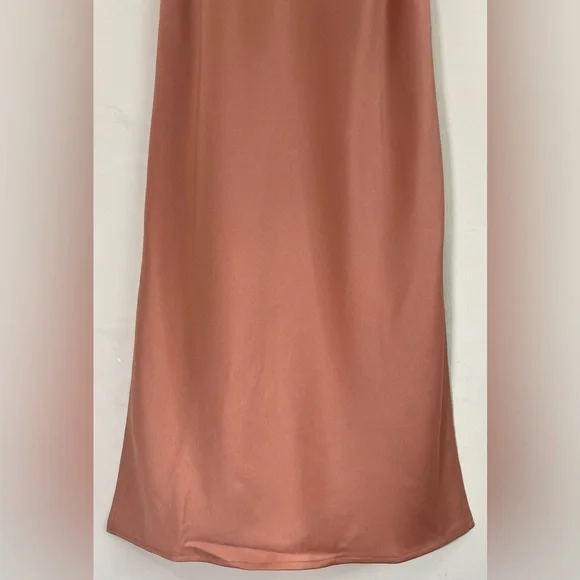 Anthropologie BHLDN Cali Satin Cowl-Neck Midi Slip Dress NWT - Picture 8 of 16